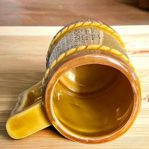 PORCELAIN SHOT MUG 3 1/2" Tall by 2 3/4" Wide Rare with WORDING/Phrase - Picture 5 of 5